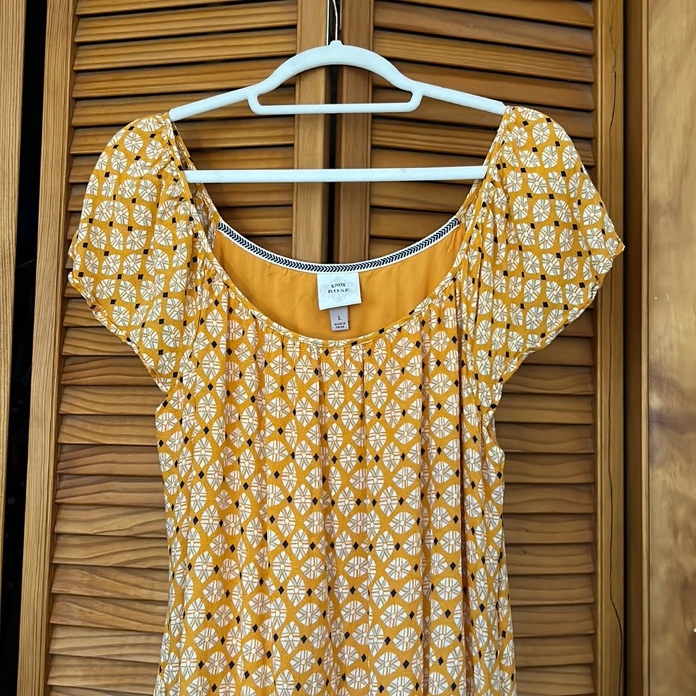 Knox Rose yellow patterned maxi dress